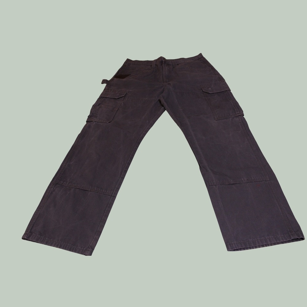 Wrangler Riggs Workwear Ranger cargo pants 34x32 Gray Cotton Canvas Work Utility